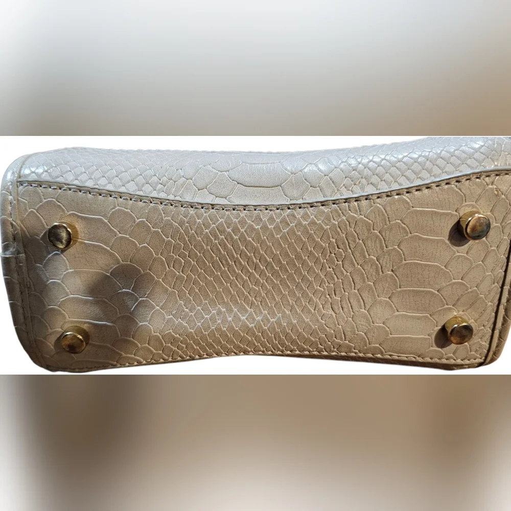 Zara Basic Collection Pre-loved Mini Snakeskin Embossed Bag In Gray - Picture 5 of 11